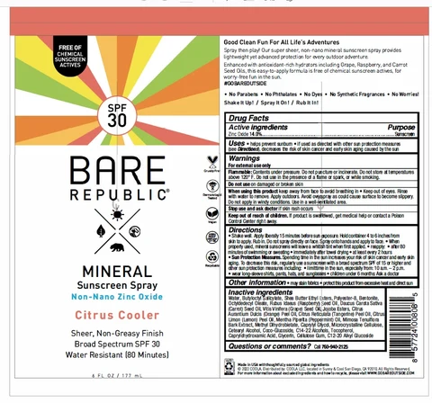 Bare Republic SPF 30 Mineral Sunscreen Citrus Cooler 포장