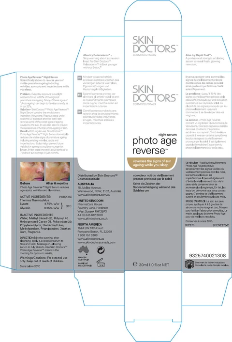 Skin Doctors Photo Age Reverse Night Serum packaging