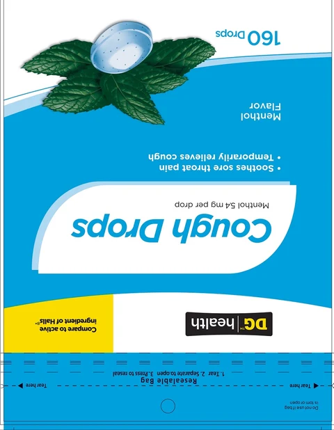 Cough Drops Dollar General Menthol 160ct 포장