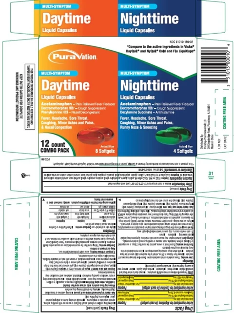 Daytime and Nighttime Cold and Flu 포장