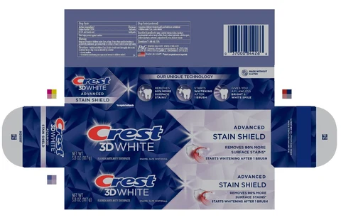 Crest 3D WhiteAdvanced Stain Shield 포장