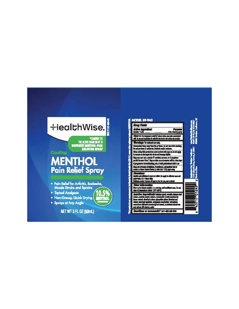 HealthWise Cooling Pain Relief packaging