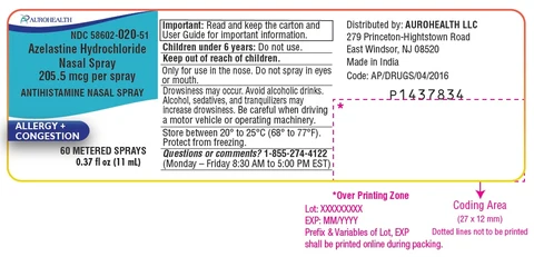AZELASTINE HYDROCHLORIDE packaging
