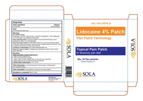 Lidocaine 4% Patch packaging