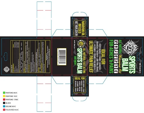 Sports Balm packaging