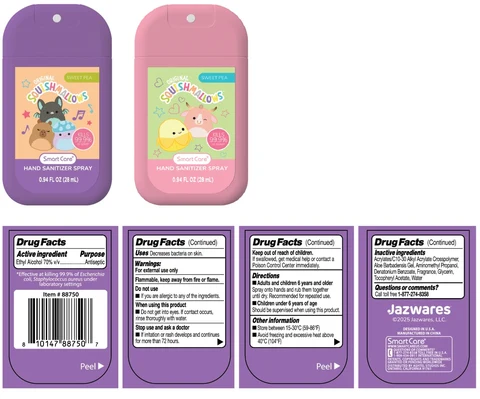 Smart Care SQUISHMALLOWS SWEET PEA HAND SANITIZER 포장