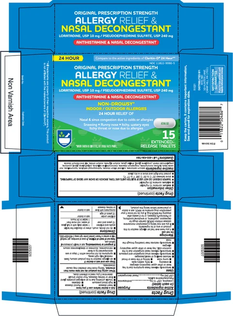 Loratadine and Pseudoephedrine packaging