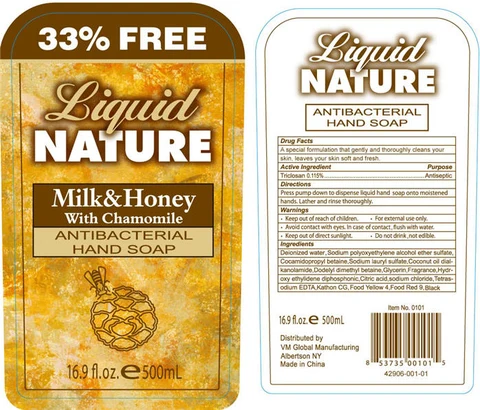 Principal Display Panel - Milk and Honey