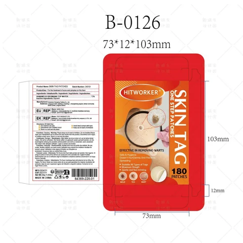 Skin tag patches packaging
