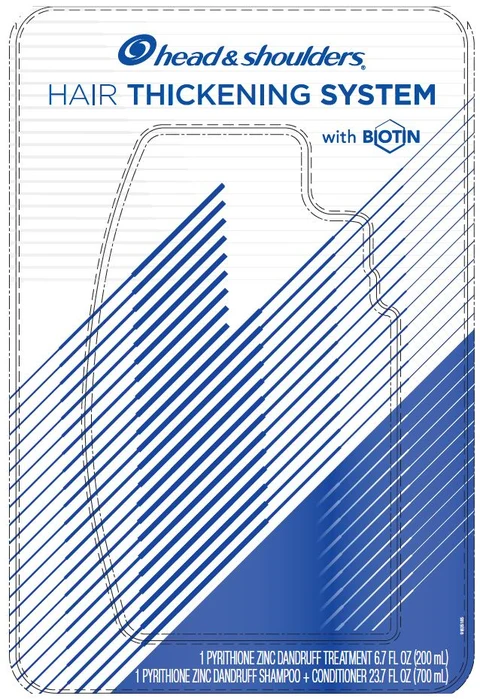 Head and Shoulders Hair Thickening Systemwith Biotin packaging