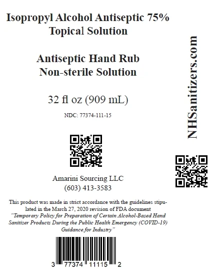Isopropyl Alcohol Antiseptic 75% Topical Solution packaging