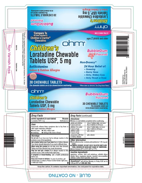 Childrens Loratadine packaging