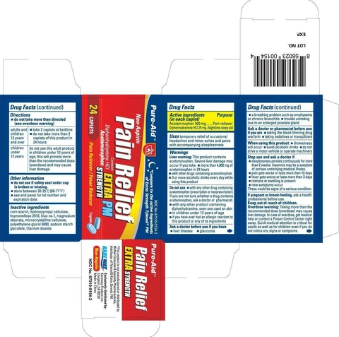 Acetaminophen PM 포장