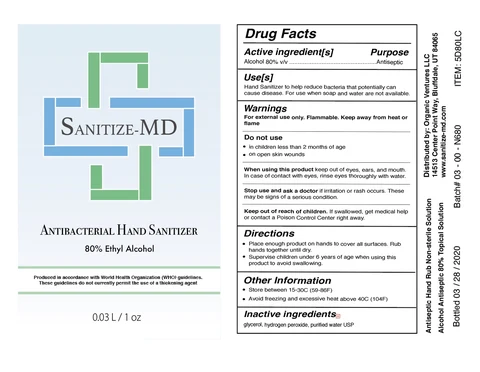 Hand Sanitizer packaging