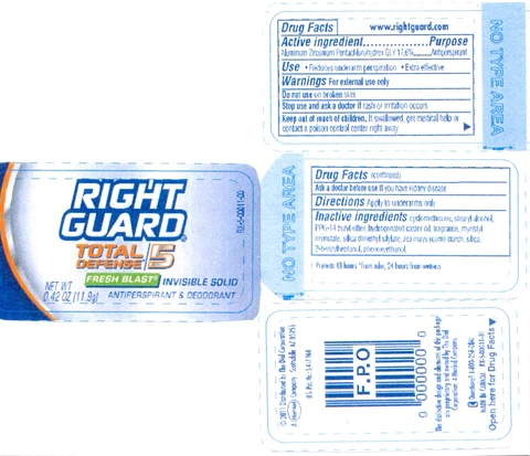 RG TD5 Inv.Solid Antiperspirant Deodorant Fresh Blast 포장