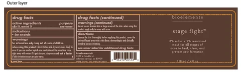 Stage Fight Acne Mask packaging