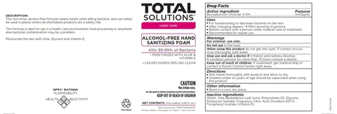 Total Solutions Alcohol-Free Hand Sanitizing Foam 포장