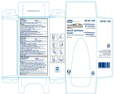 Tork Premium Hand Sanitizer Foam 포장