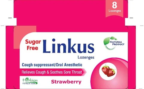 Linkus LozengesCough Suppressant/Oral Anesthetic packaging