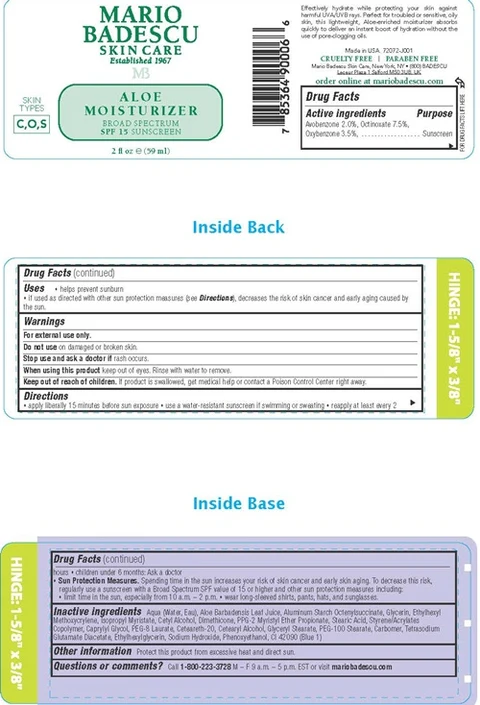MARIO BADESCU ALOE SPF packaging