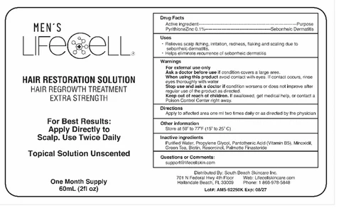 LIFECELL Mens packaging