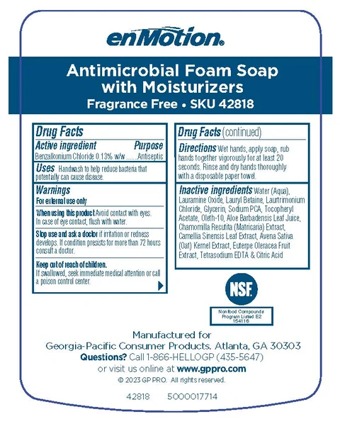 enMotion Antimicrobial Foam with Moisturizers Fragrance Free packaging