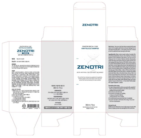 ZENOTRI Follicle Shampoo. 포장