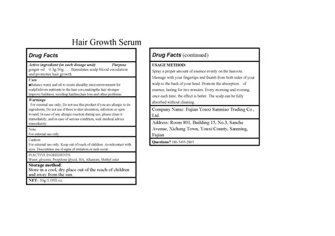 Hair growth serum packaging