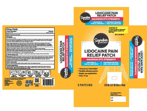 Signature Care Medicated Pain Relief Patch 포장