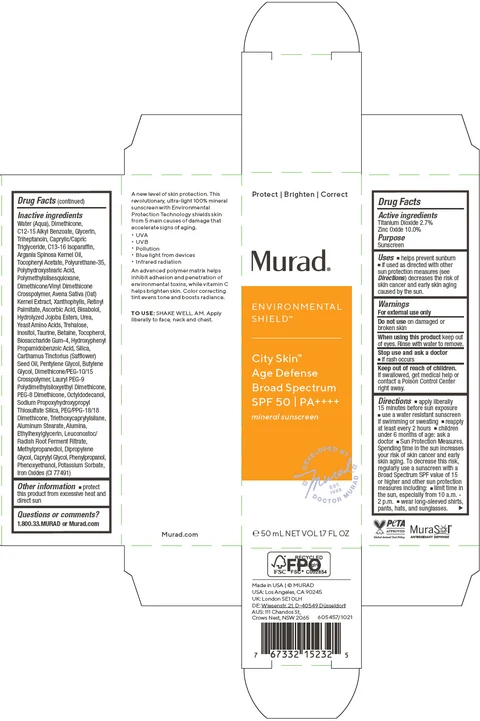 City Skin Age Defense Broad Spectrum SPF 50 packaging