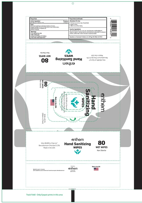 Anthem Hand Sanitizing Wipes 포장