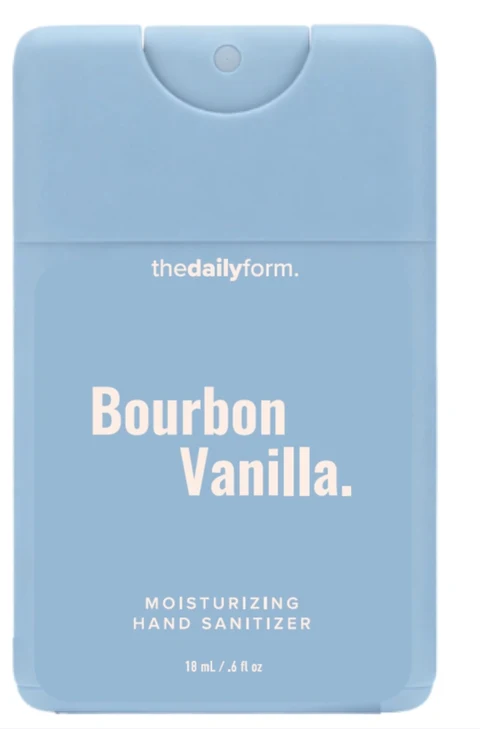 Bourbon Vanilla Hand Sanitizer packaging