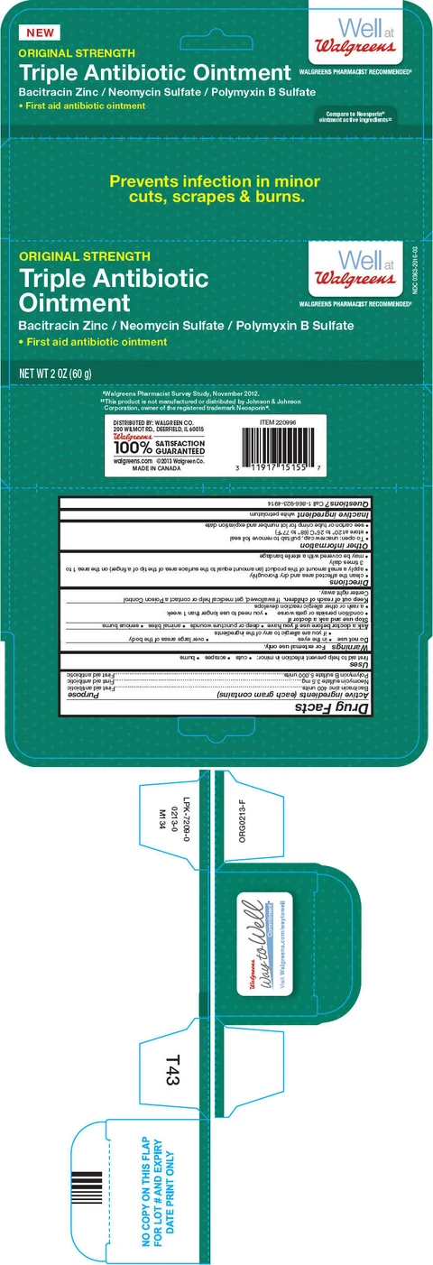 Walgreens Triple Antibiotic packaging