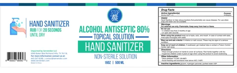 Hand Sanitizer packaging