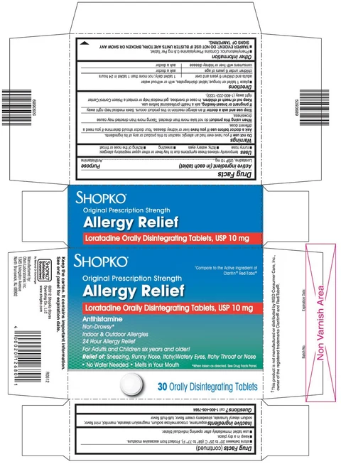 Loratadine ODT packaging