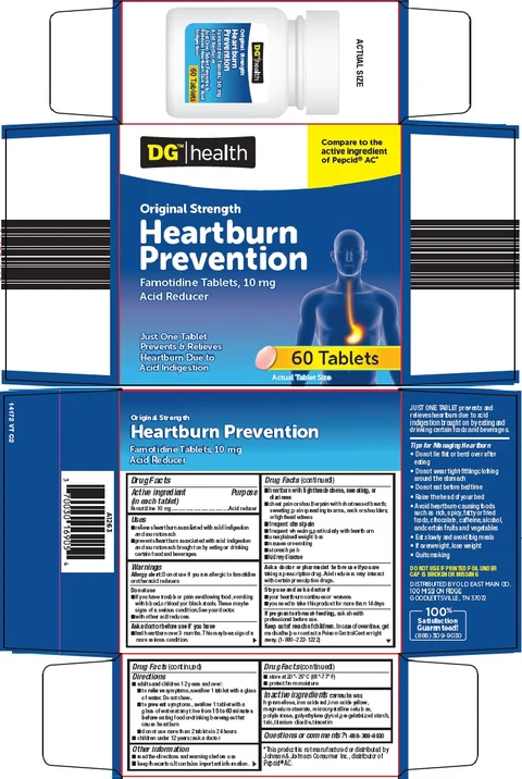 dg health heartburn preventionoriginal strength packaging