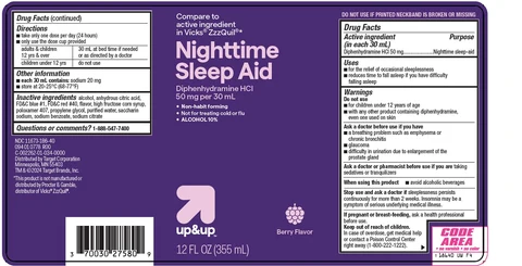 Up and Up Nighttime Sleep Aid 포장