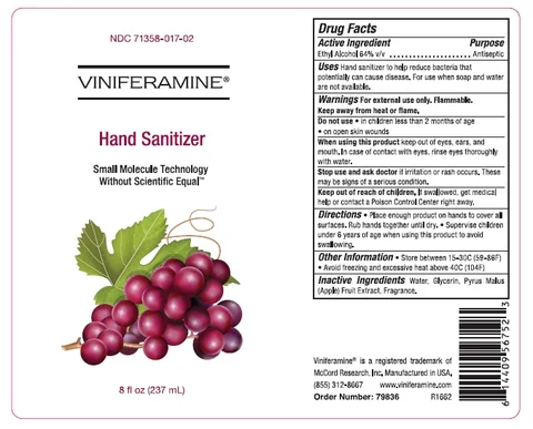 VINIFERAMINE HAND SANITIZER 포장