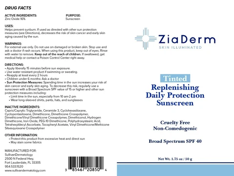 Tinted Replenishing Daily Protection packaging