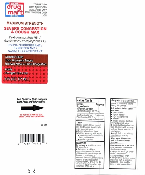 MAXIUM STRENGTH SEVERE CONGESTION and COUGH MAX packaging