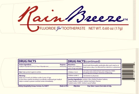 Rain Breeze Toothpaste 포장