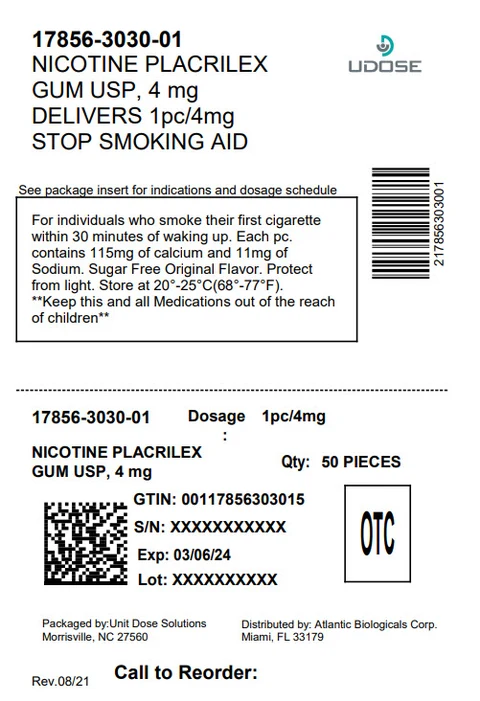 Rugby Nicotine Polacrilex Gum, Original Flavor 포장