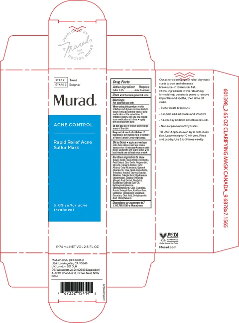 Rapid Relief Acne Sulfur Mask 포장