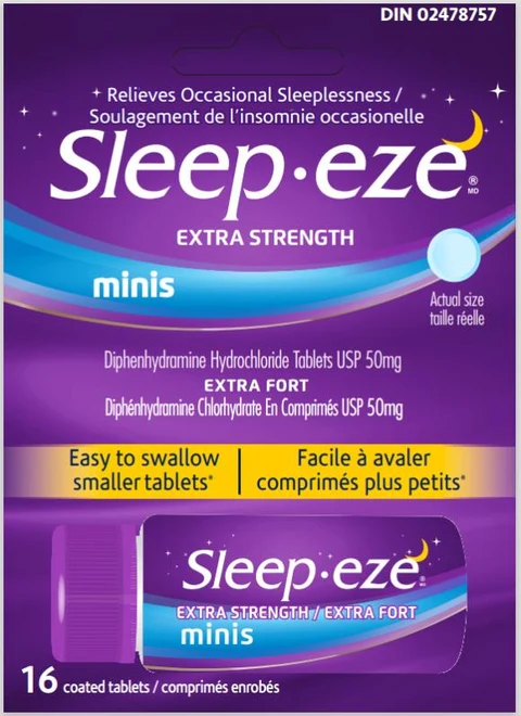 SleepEze minis 포장