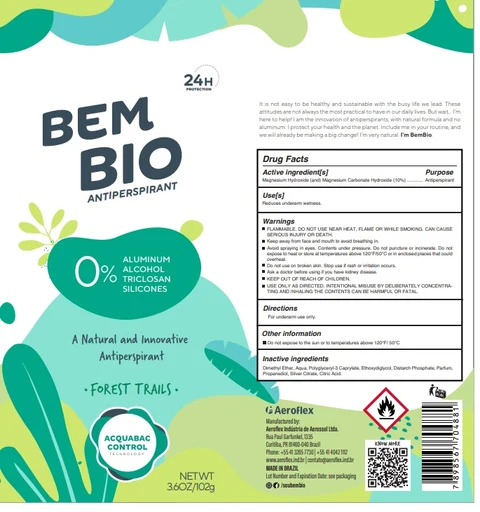 Bem Bio Antiperspirant forest trails 포장