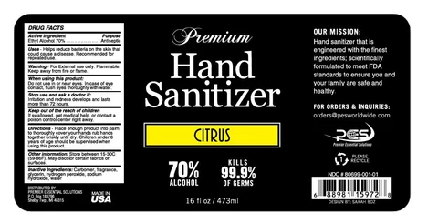 Hand Sanitizer 포장