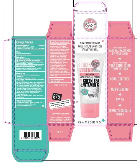 Urban Legend Antioxidant Day Cream with Green Tea and Vitamin C Sunscreen Broad Spectrum SPF 30 포장