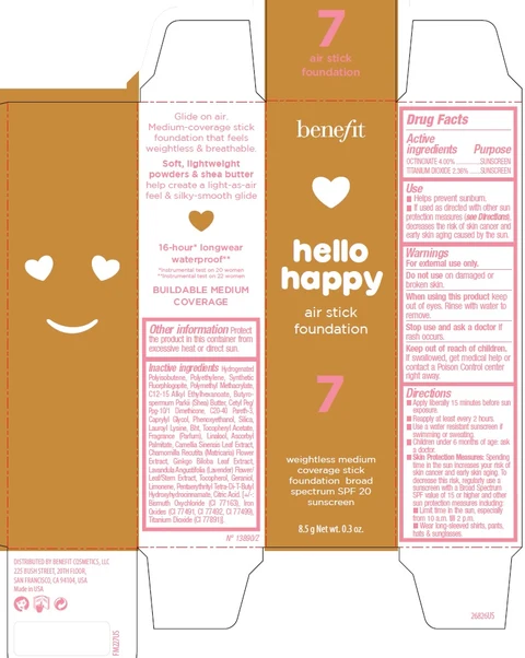 Benefit Hello Happy Air Foundation Shade 7 포장