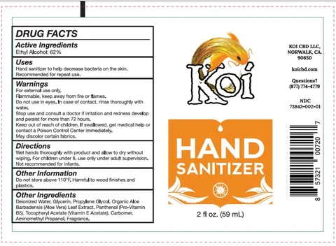 Koi Hand Sanitizer packaging