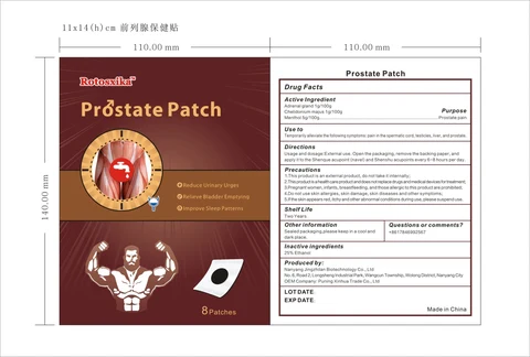Rotosxika Prostate Patch packaging
